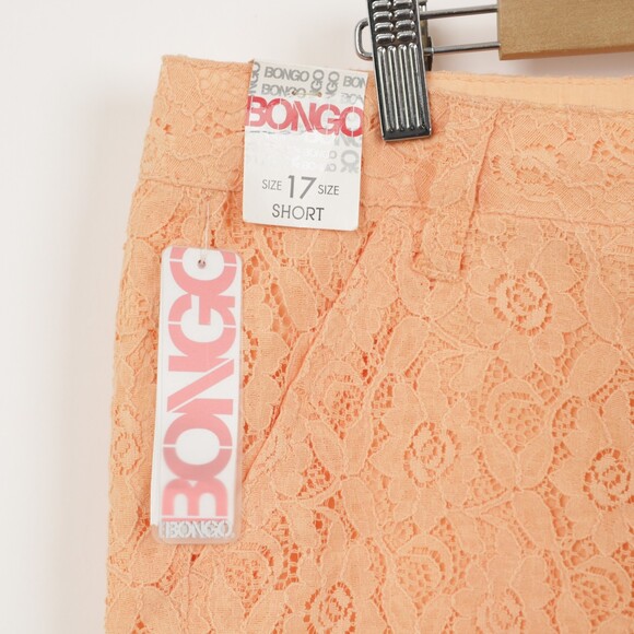NWT Vintage 70s 80s Bongo Lace Shorts size 17 - Picture 3 of 10